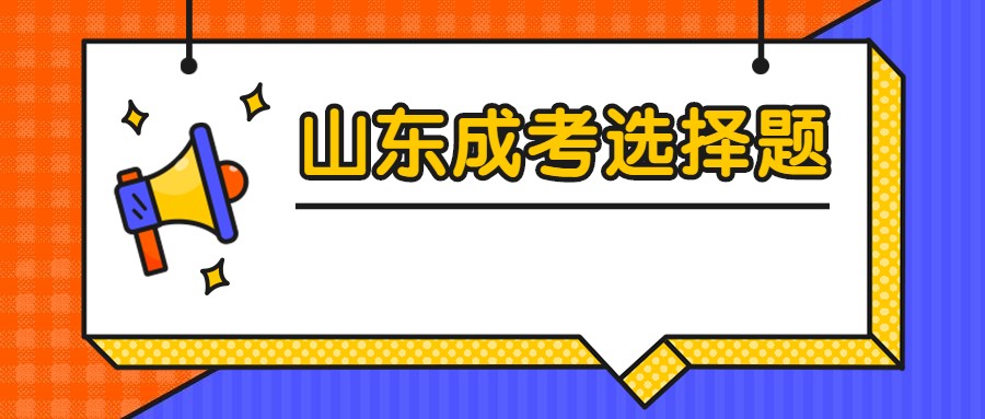 山東成考選擇題